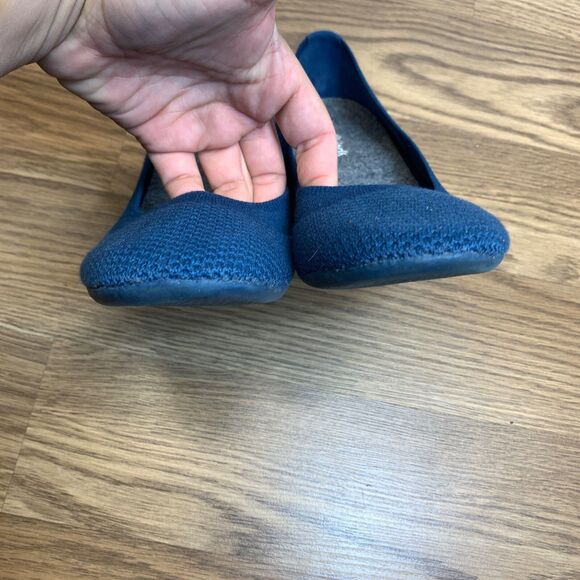 AllBirds Women’s Tree Breezers TB Navy Blue Knit Ballet Flats Sz 9.5 - Picture 5 of 9